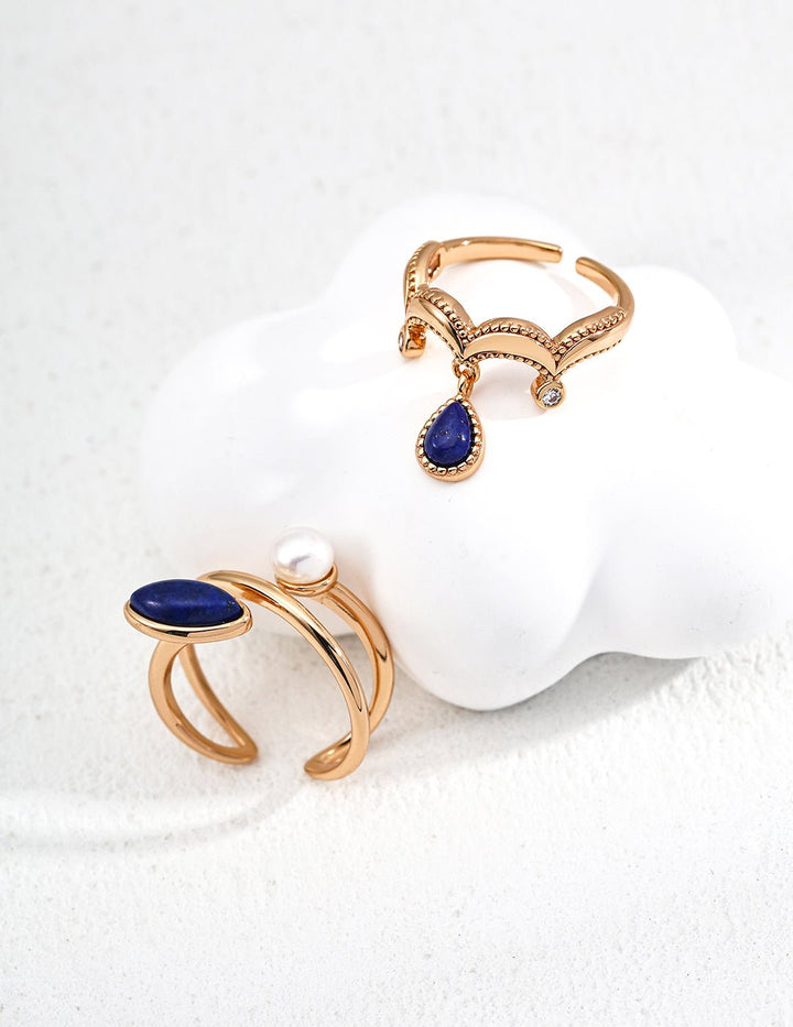Mystic Eye of Clarity – Lapis Lazuli & Pearl Protection Bracelet - GEM Spirit - SL0173 - 2 - CRYSTALS - jewelry - 